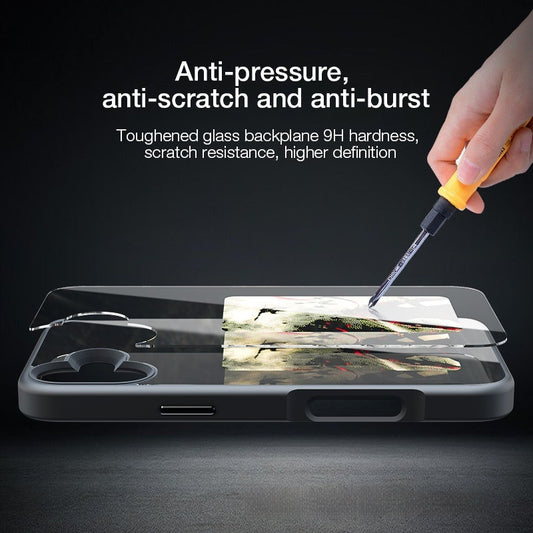 Anti-scratch toughened glass backplane for phone protection