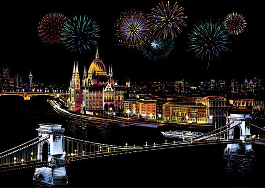 City Night Scratch Art - Reveal Stunning Skylines & Landmarks